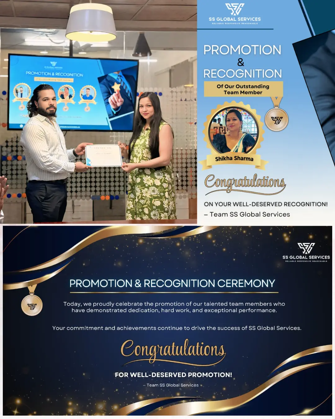 Shikha Sharma Promotion - SS Global Services
